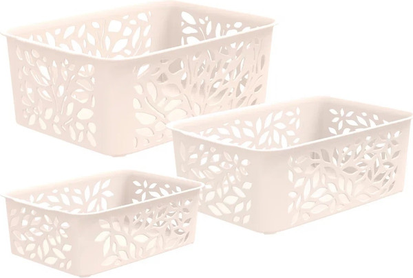 Набор корзин Полимербыт Leaves 4344803 - фото