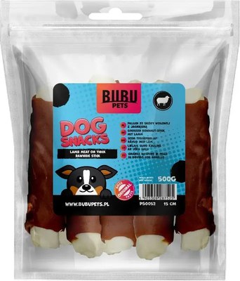 Лакомство для собак Bubu Pets Мясо ягненка на толстых сыромятных палочках / PS0052 - фото