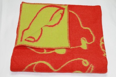 Одеяло для малышей Klippan Машинки алые 100x140