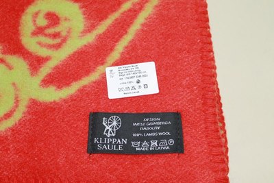 Одеяло для малышей Klippan Машинки алые 100x140