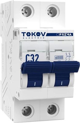 Выключатель автоматический Tokov Electric 2П 32А 6кА C / TKE-PZ60-MCBI-2-32-C - фото