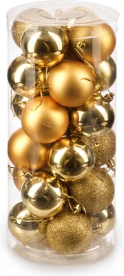 Набор шаров новогодних Ausini HE20248-61-3 - фото