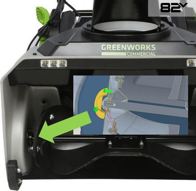 Снегоуборщик аккумуляторный Greenworks 82SN22 / 2603307