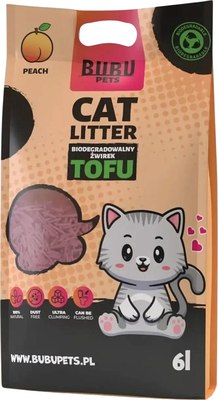 Наполнитель для туалета Bubu Pets Tofu Peach - фото