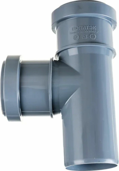 Тройник внутренней канализации Политэк ТПК 50x50/87 ПП - фото