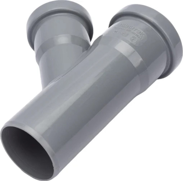 Тройник внутренней канализации Политэк ТПК 50x40/45 ПП - фото