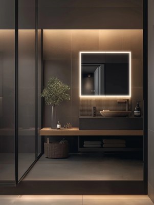 Шкаф с зеркалом для ванной Aquatek AQ7103B-MLC