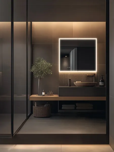 Шкаф с зеркалом для ванной Aquatek AQ7603B-MLC