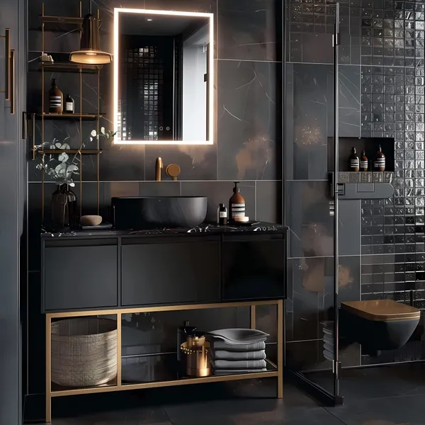 Шкаф с зеркалом для ванной Aquatek AQ7603B-MLC