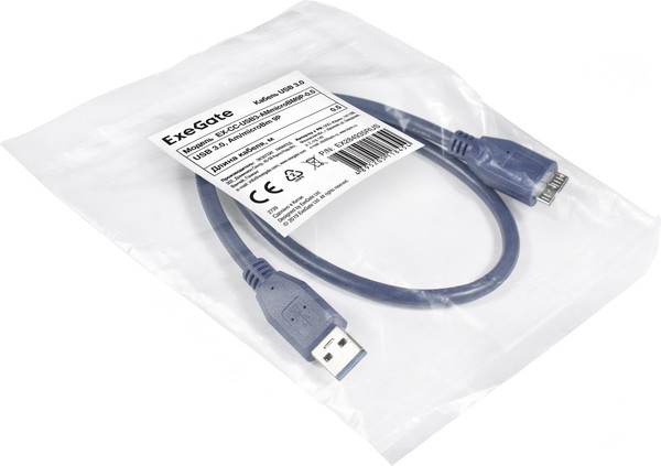 Кабель ExeGate EX-CC-USB3-AMmicroBM9P-0.5 / EX284935RUS