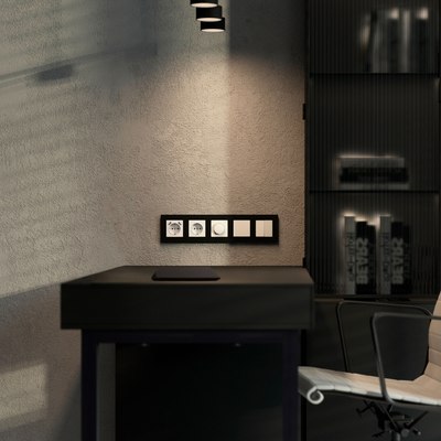 Рамка для выключателей и розеток Werkel Slab W0052908