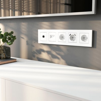 Рамка для выключателей и розеток Werkel Slab W0052961