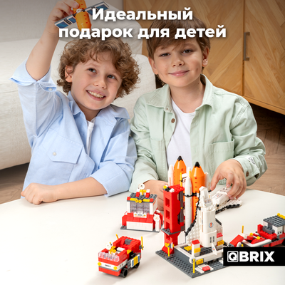 Конструктор QBRIX Kids. Много кубиков. Космическая миссия 32001