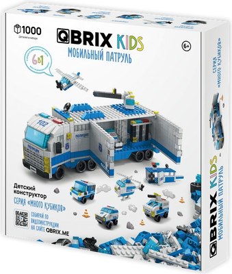 Конструктор QBRIX Kids. Много кубиков. Мобильный патруль 32006 - фото