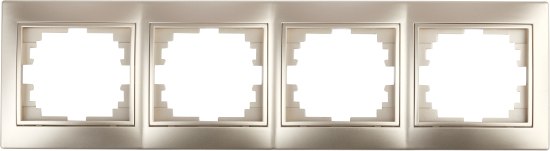Рамка для выключателей и розеток INTRO Plano 1-504-04 / Б0030103 - фото