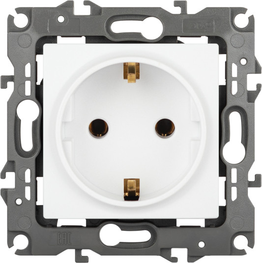 Розетка ЭРА Schuko 12-2101-01М / Б0065700 - фото