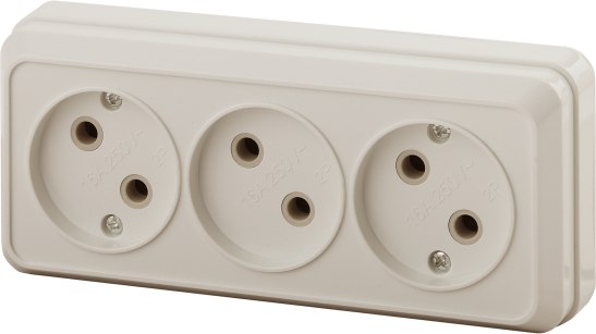 Розетка INTRO Quadro 2-205-02 / Б0053813 - фото