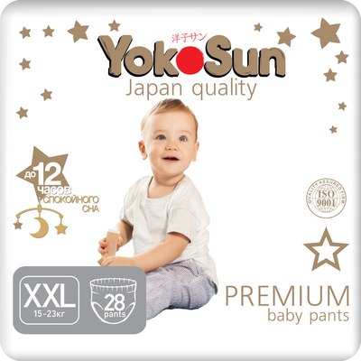 Подгузники-трусики детские YokoSun Premium XXL от 15 до 23кг - фото