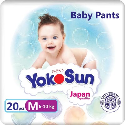 Подгузники-трусики детские YokoSun M 6-10кг - фото