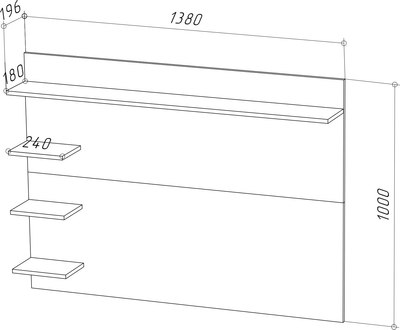 Полка НК Мебель Ralf / 72211723