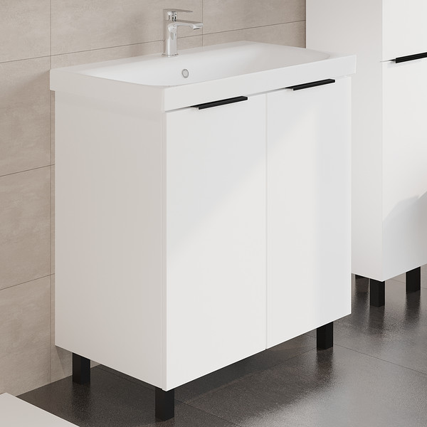 Тумба под умывальник Viant Берлин Moduo 60 / VBER60MDBEL-T2ST