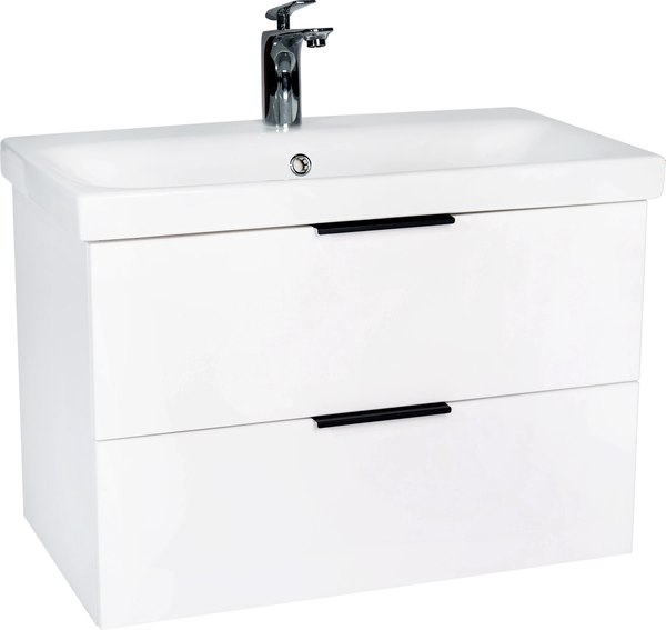 Тумба под умывальник Viant Берлин Moduo 80 / VBER80MDBEL-T2YP - фото