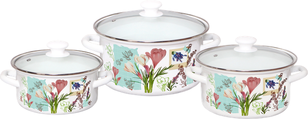 Набор кастрюль КМЗ Шафран-1-Экстра - фото