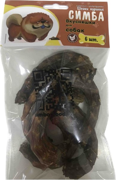 Лакомство для собак Симба Шейки куриные - фото
