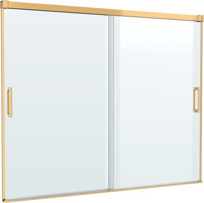 Стеклянная шторка для ванны Cezares Tandem-Soft-VF-2-180/145-C-Boro-IV - фото