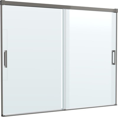 Стеклянная шторка для ванны Cezares Tandem-Soft-VF-2-180/145-C-GM-IV - фото