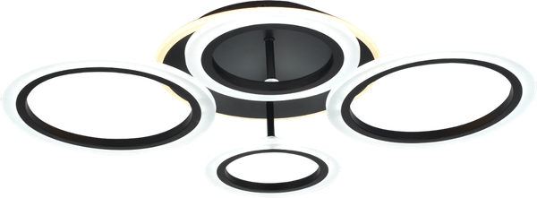 Потолочный светильник Mirastyle XL-20310/2+2+1 BK ML - фото