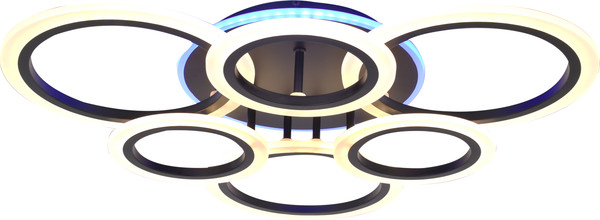 Потолочный светильник Mirastyle XL-20310/3+3+1 BK ML - фото