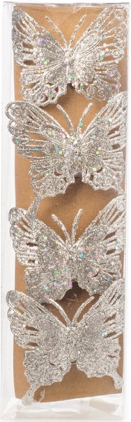 Набор елочных игрушек Ausini Бабочка / MU521-47 - фото