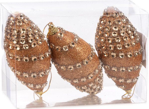 Набор елочных игрушек Ausini JQ-14033/GR - фото