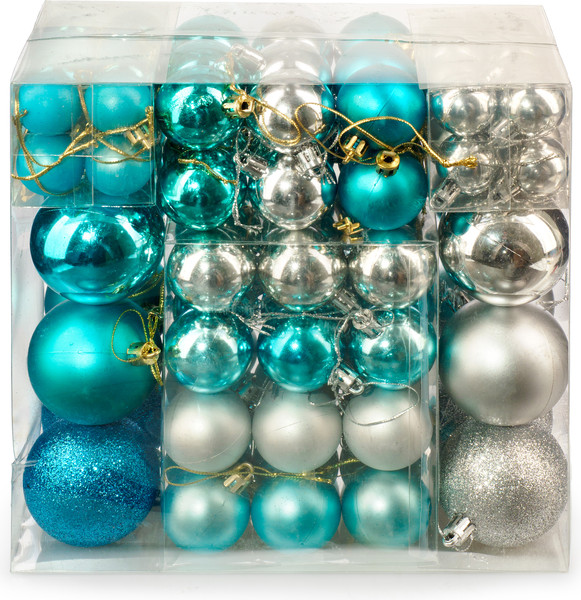 Набор шаров новогодних Ausini HE20248-57SL - фото