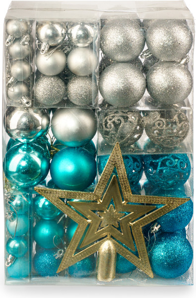 Набор шаров новогодних Ausini HE20248-56SL - фото