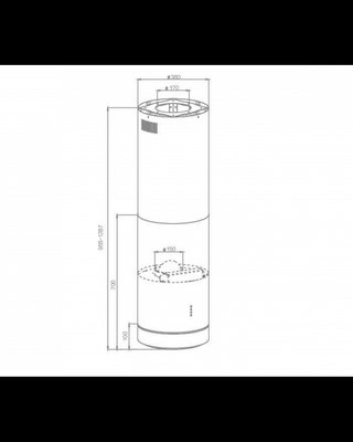 Вытяжка коробчатая Schtoff Isla Sol Black