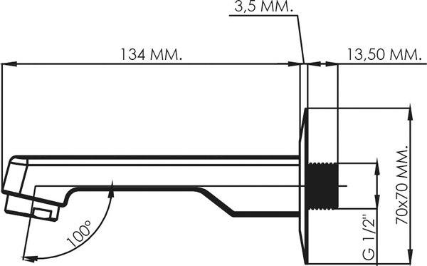 Душевая система со смесителем Teska Ciera AS3300W