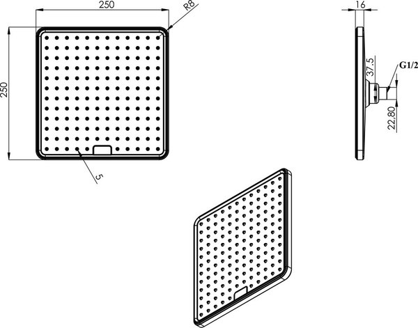 Душевая система со смесителем Teska Ciera AS3300W