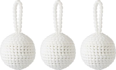 Набор елочных игрушек Tkano New Year Essential Fluffy white / TK24-NY_DEC0016 - фото