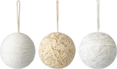 Набор елочных игрушек Tkano New Year Essential White elegance / TK24-NY_DEC0015 - фото