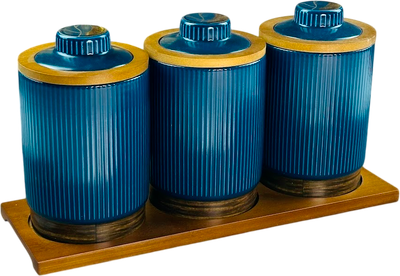 Набор емкостей для хранения Lenardi Wood 133-394 - фото