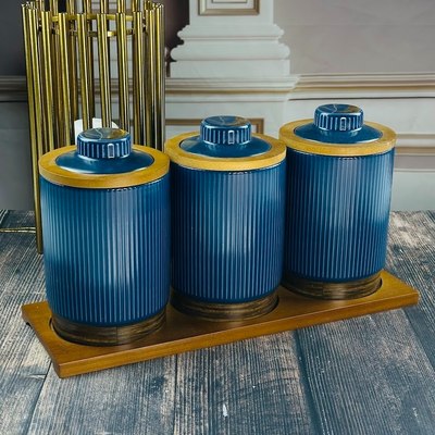 Набор емкостей для хранения Lenardi Wood 133-394