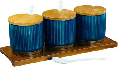 Набор емкостей для хранения Lenardi Wood 133-396 - фото