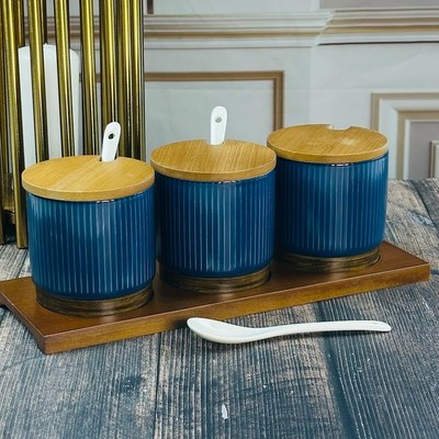 Набор емкостей для хранения Lenardi Wood 133-396