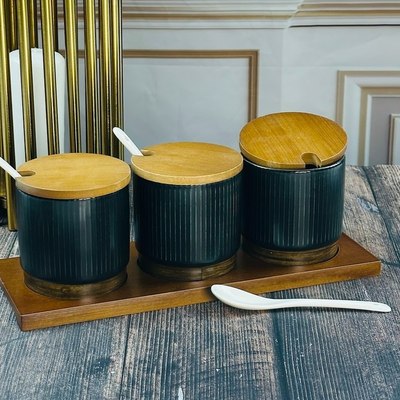 Набор емкостей для хранения Lenardi Wood 133-397