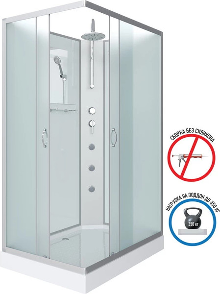 Душевая кабина Niagara NG-43285-14QBKTG 120x80x210