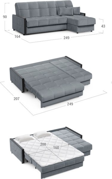Диван угловой Moon Family 125 / MF012530