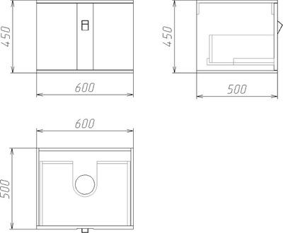 Тумба под умывальник Grossman Норма 60 / 106016