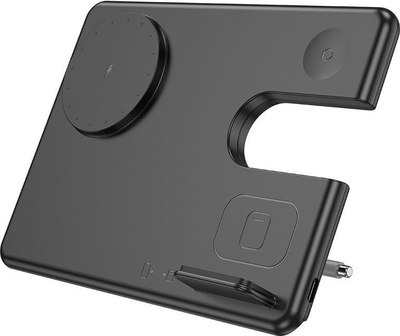 Зарядное устройство беспроводное Hoco CQ1 Fast 3в1